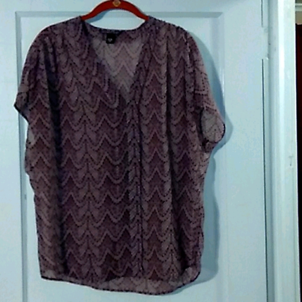 Victoria's Secret Purple Snake Print Blouse Small